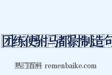 团练使驸马都尉制造句是什么意思的图片